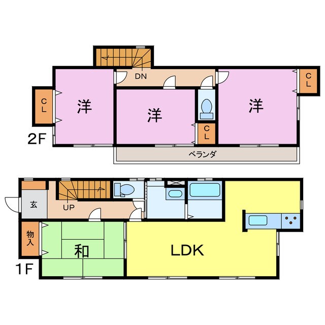 飛香台5丁目貸家 間取り
