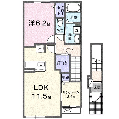 サンテ 202号室 間取り