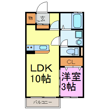 リビングタウンかじま台　E 間取り図