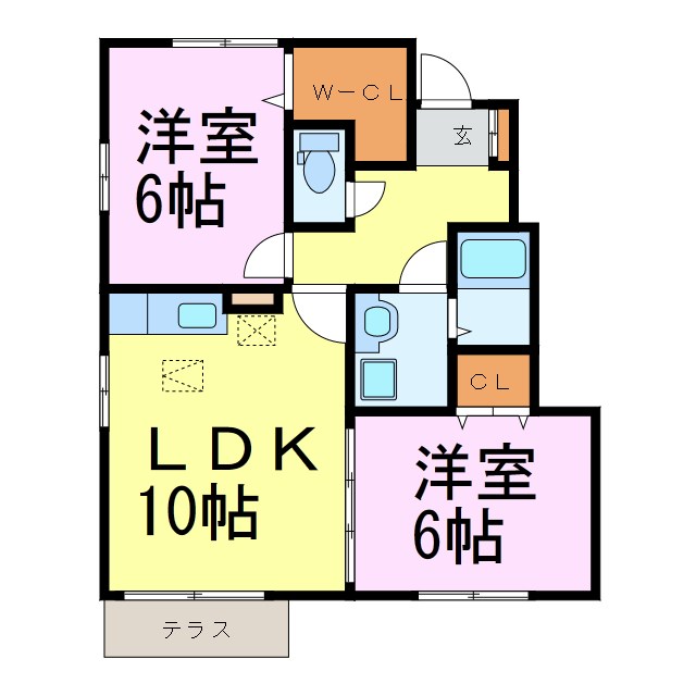 グランモアかがり　A 間取り図
