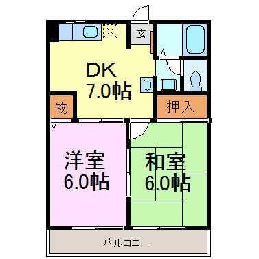 シャルム新浜 間取り図