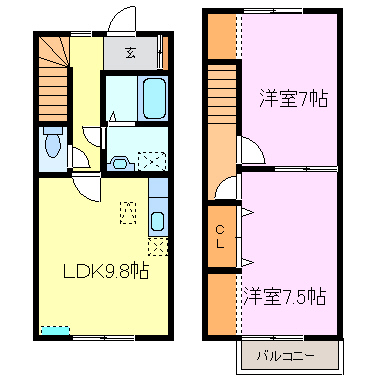 Maisonette柊 間取り図