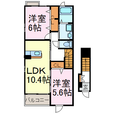 フリシュライツ 間取り図