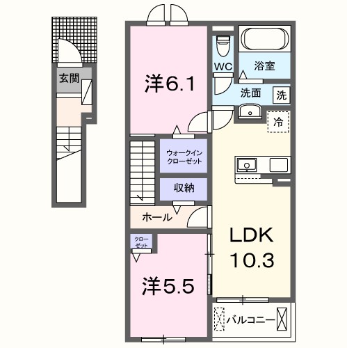 フラワーⅡ 間取り図