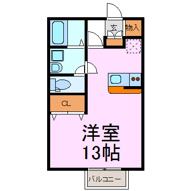 リビングタウン乙田 間取り図