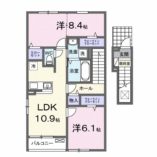 アンジュ　ワン 間取り図