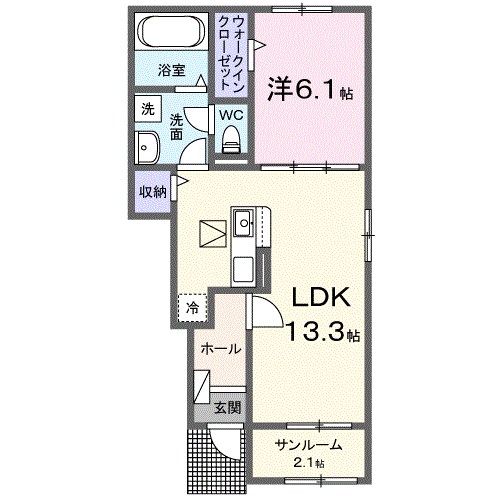 カーサ　アリエル　Ⅱ 間取り図