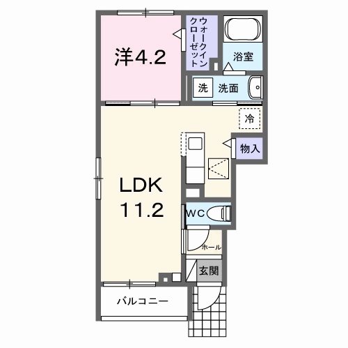 ラ・パーチェⅠ 間取り図