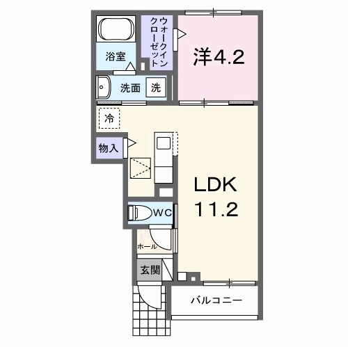 ラ・パーチェⅠ 間取り図