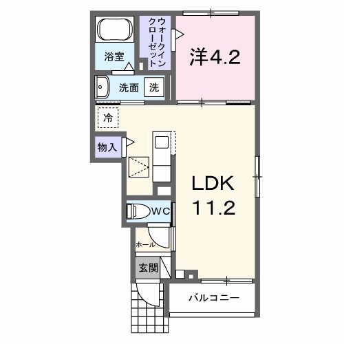 ラ・パーチェⅠ 間取り図