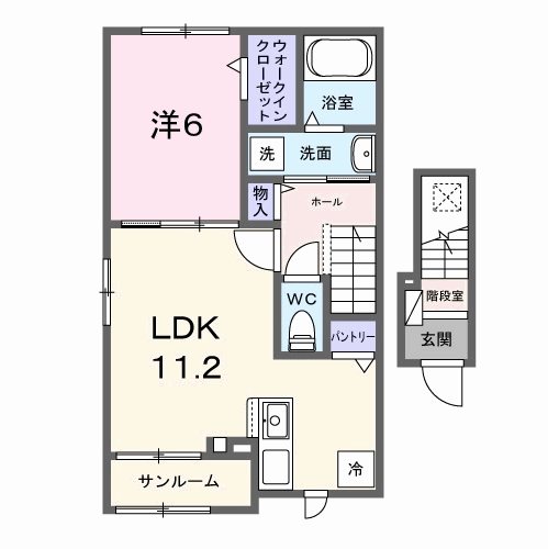 ラ・パーチェⅠ 間取り図