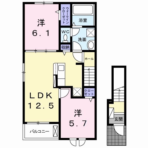 ラ・パーチェⅡ 間取り図