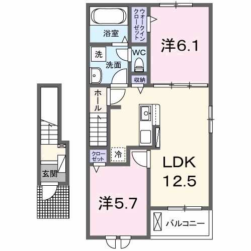 ラ・パーチェⅡ 間取り図