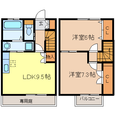 ゆうハウス飛香台 103号室 間取り