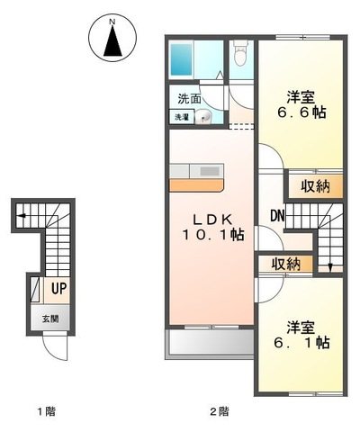 グラン・セジュール 201号室 間取り