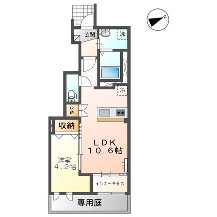 ヴェルニース 105号室 間取り