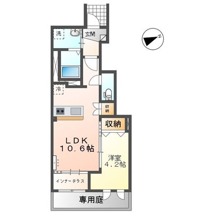 ヴェルニース 106号室 間取り