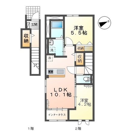 ヴェルニース 206号室 間取り