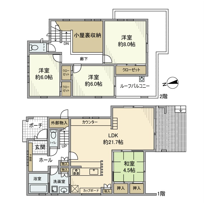 新舞子大瀬戸建 間取り図