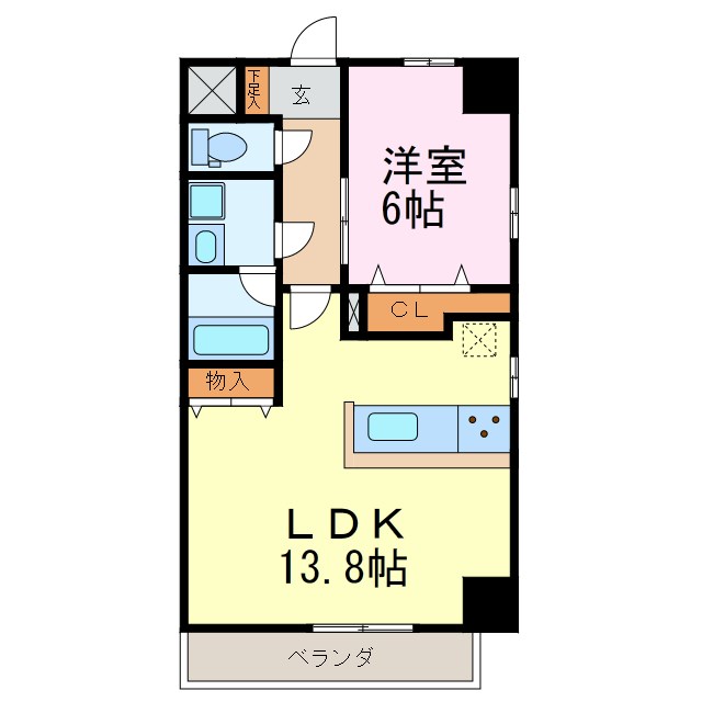 コントレイルりんくう常滑 間取り図