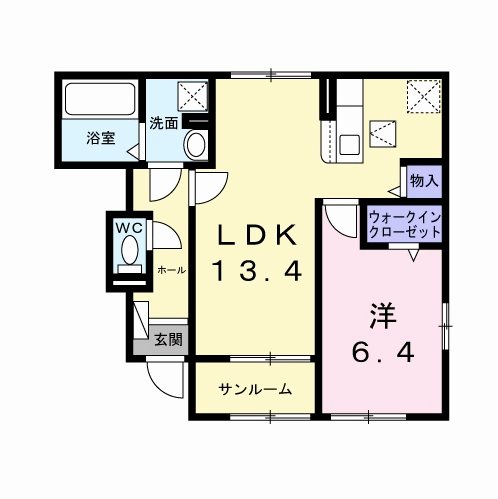 クラールⅠ 間取り図