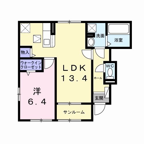 クラールⅠ 間取り図
