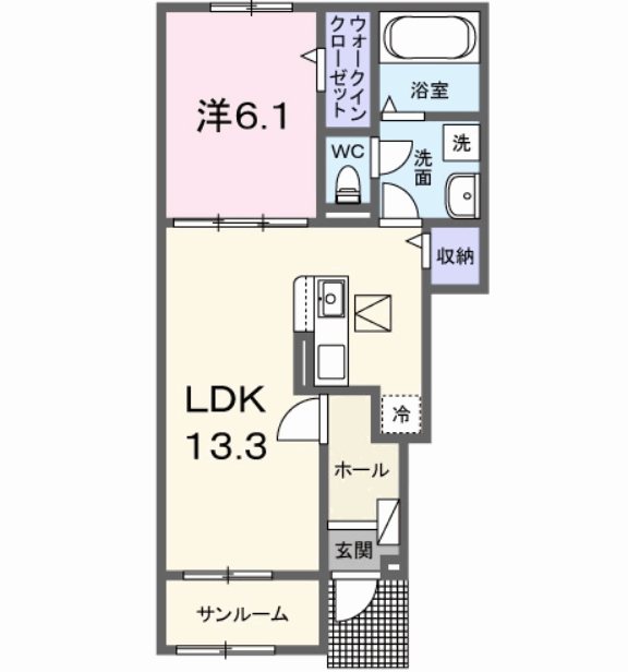 クラールⅡ 間取り図