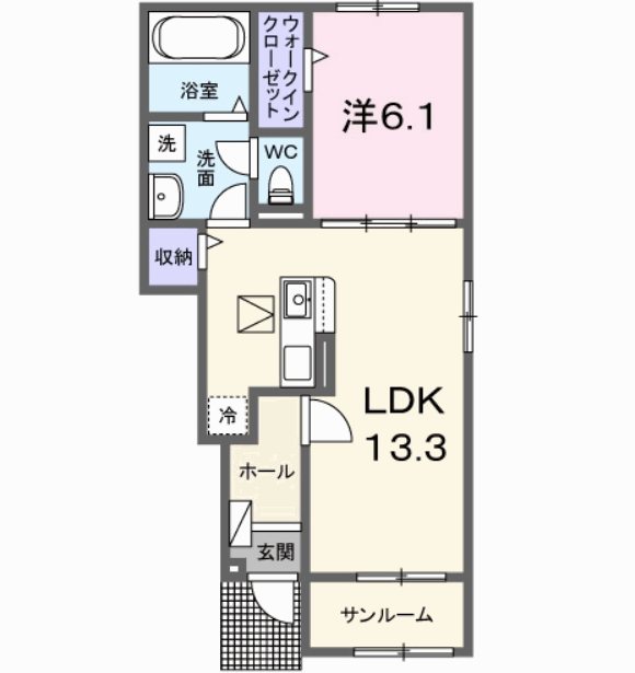 クラールⅡ 間取り図