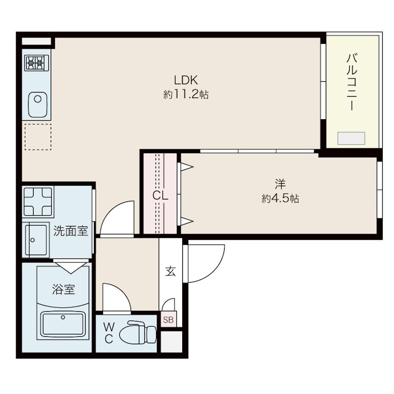 Jack tayaⅠ 203号室 間取り
