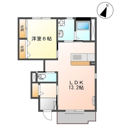 ジェミニ 102号室 間取り