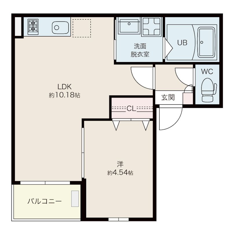 Jack tokonameminatoⅠ 303号室 間取り