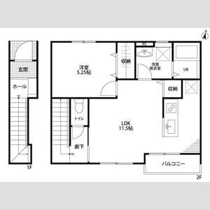 リーブルファイン新舞子Ⅱ 間取り図