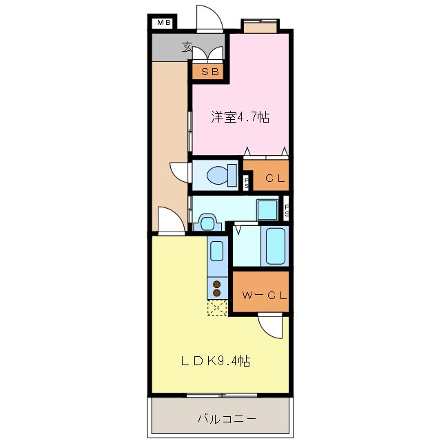 キャッスル常滑 間取り図