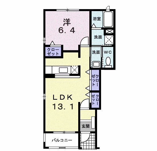 プロムナード弐番館 間取り図