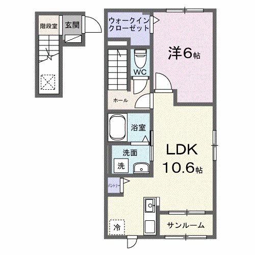シュティル 201号室 間取り