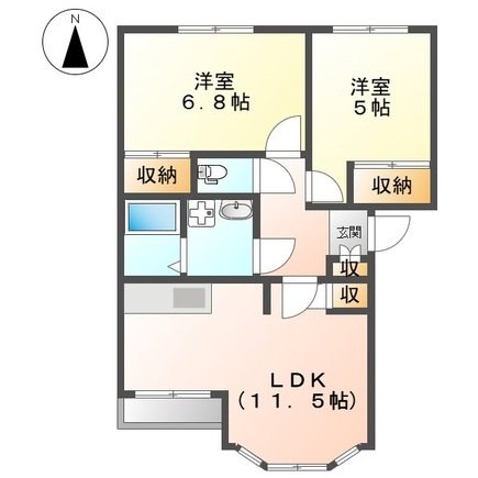 ルナフレア 間取り図