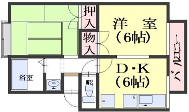セジュール・パークサイド 間取り