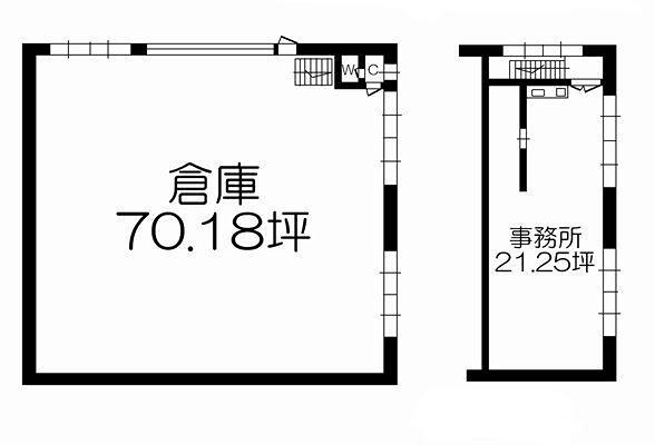 畝田中倉庫  間取り
