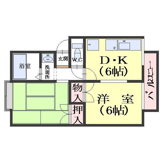 セジュール・パークサイド 間取り