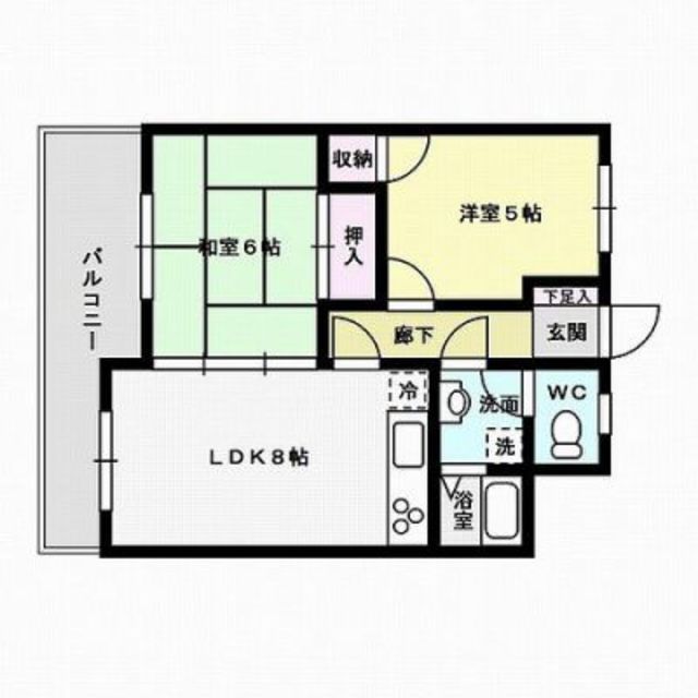 キャッスル泉屋Ⅱ 間取り