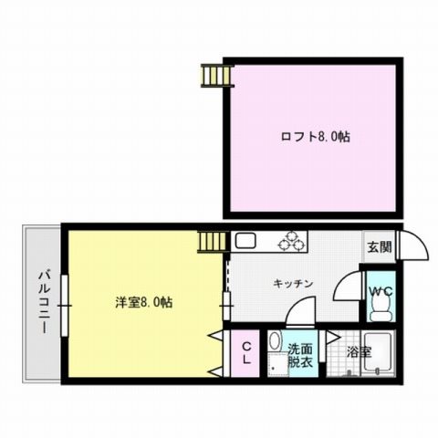 メゾン飯倉Ⅱ 間取り