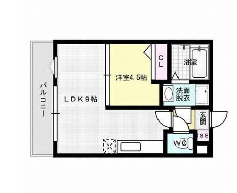 アンジェラス西新Ⅱ～ネット無料～ 間取り