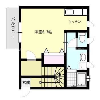 ウィステリア・K 201号室 間取り