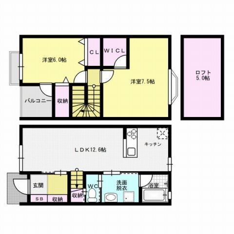 ホワイトメゾン室見 間取り