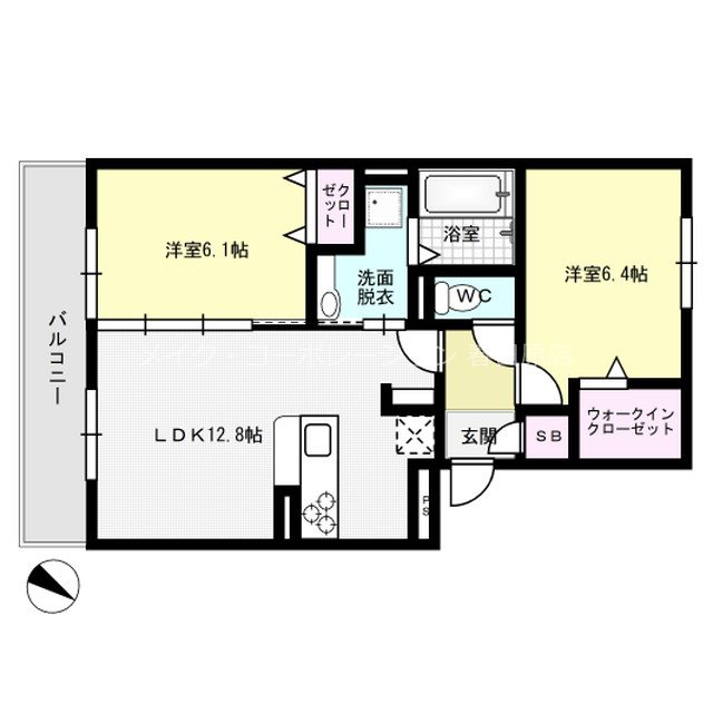 プリマベーラ 302号室 間取り