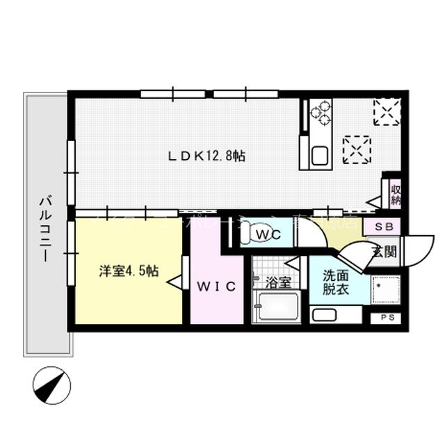 フォレストヒルズ春日原 105号室 間取り