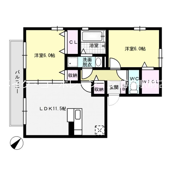 フラット・オブラダ 間取り