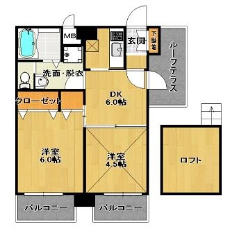 エステートモアアバン博多ステーション 間取り