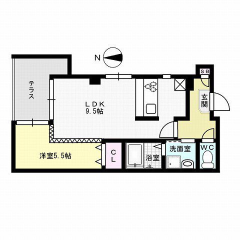 ジェンティーレ鳥飼Ⅰ 間取り