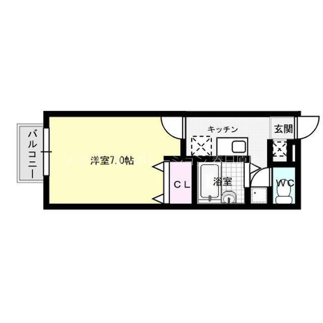 セトル柿ノ樹 202号室 間取り